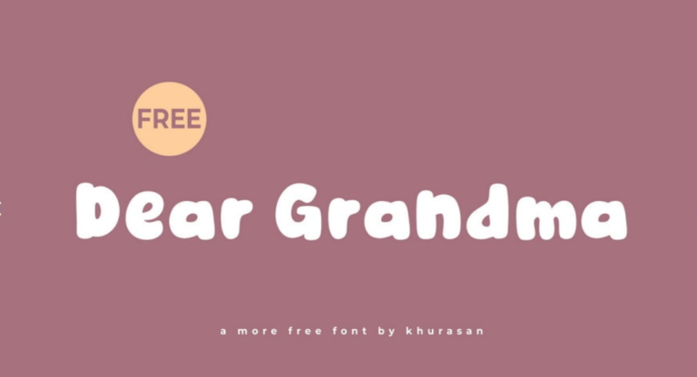 Dear-Grandma-Font