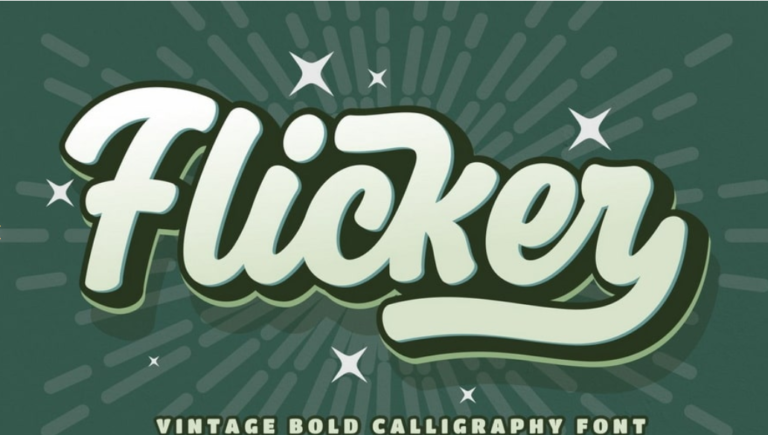 Flicker-Font